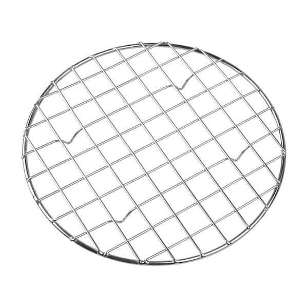304 Stainless Steel Round Cooling and Baking Rack with 4 Legs Oven Safe for Rib, Cookie, Cake, Grill Use Set