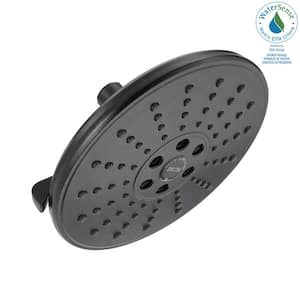 3-Spray Patterns 1.75 GPM 7.69 in. Wall Mount Fixed Shower Head with H2Okinetic in Venetian Bronze
