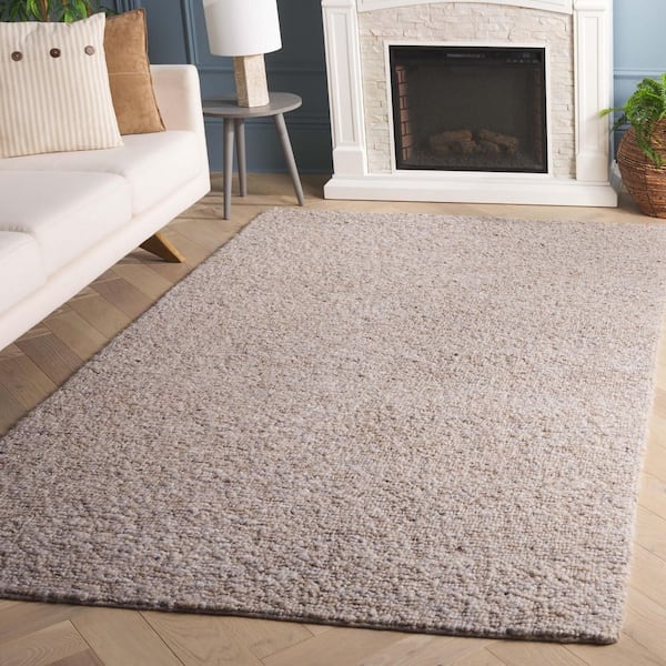 Natura 3 ft. x 5 ft. Beige Patchy Solid Area Rug