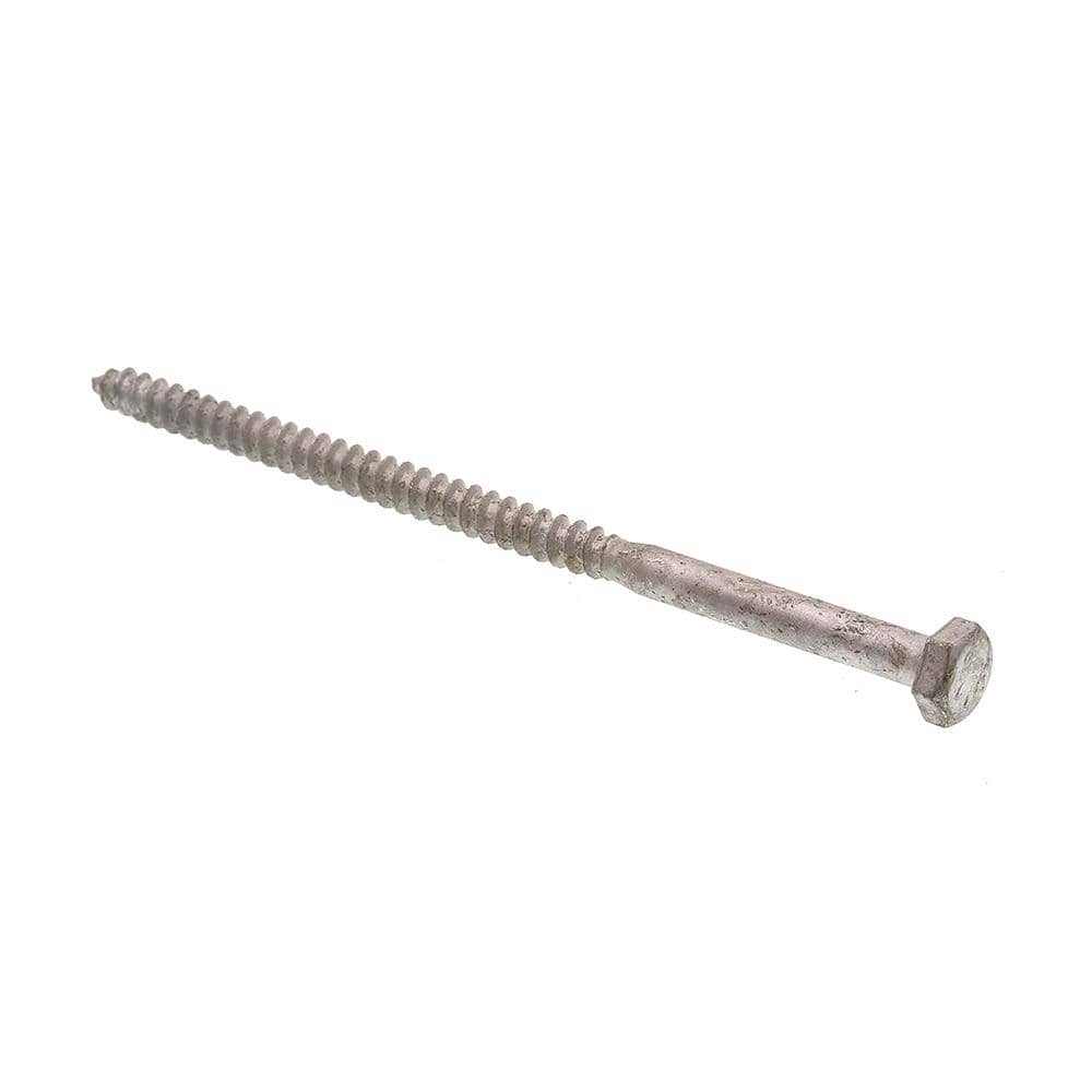 1/4 in. x 5 in. A307 Grade A Hot Dip Galvanized Steel Hex Lag Screws (15-Pack) price history on PriceWatchPro