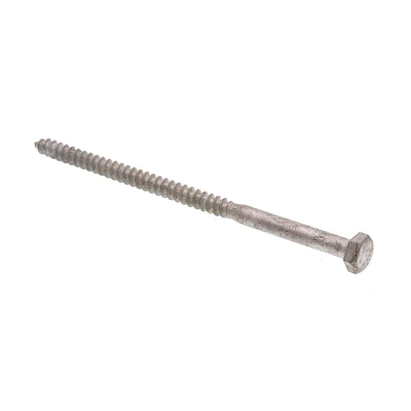 1/4 in. x 5 in. A307 Grade A Hot Dip Galvanized Steel Hex Lag Screws (15-Pack)