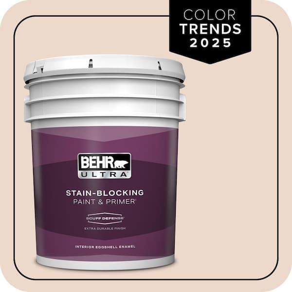 BEHR ULTRA 5 gal. #S210-1 Nutmeg Frost Extra Durable Eggshell Enamel Interior Paint & Primer