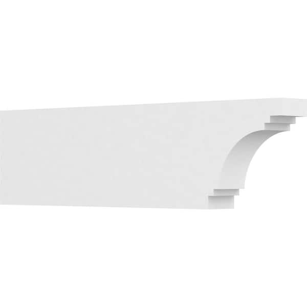 Ekena Millwork 3 in. x 8 in. x 30 in. Pescadero PVC Rafter Tail Brace