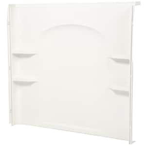 Ensemble 33-1/4 in. x 60 in. x 55-1/4 in. 3-piece Direct-to-Stud Shower Wall Set in White