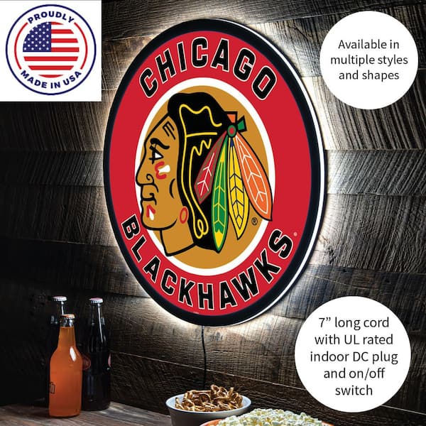 chicago blackhawks led sign