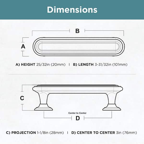 Harmon 3 in. (76mm) Center-to-Center Satin Nickel Drawer Pull Harmon 3 in. (76mm) Center-to-Center Satin Nickel Drawer Pull