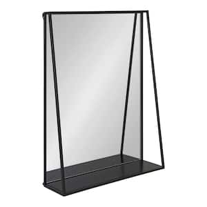 Medium Rectangle Black Modern Mirror (24 in. H x 18 in. W)