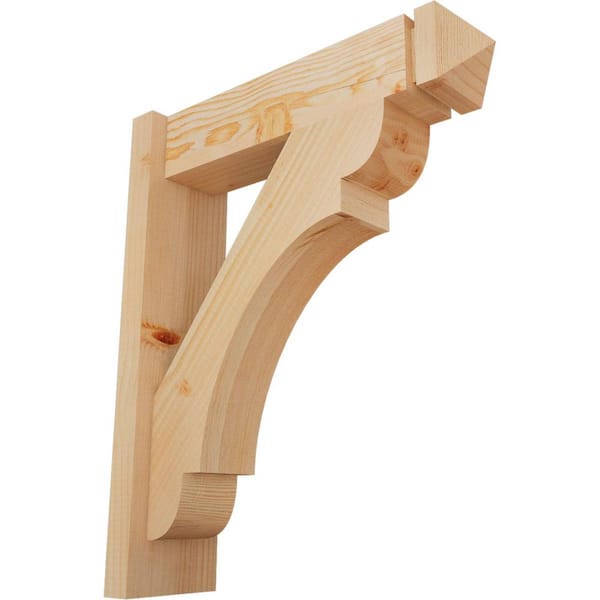 Ekena Millwork 6 in. x 24 in. x 20 in. Douglas Fir Olympic Arts and Crafts Smooth Outlooker