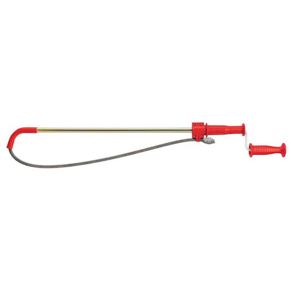 RIDGID K-3 Ultra Flexible Toilet Auger with Unclogging 3 ft. Snake and Integrated Bulb Head, Plumbing Toilet Snake for Drain