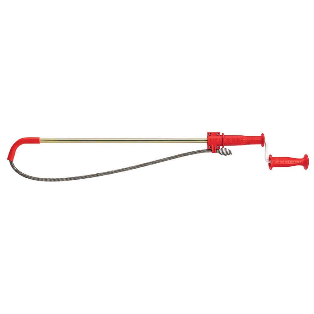 RIDGID, 3 ft Cable Lg, 1/2 in Cable Dia, Toilet Auger - 4CX10