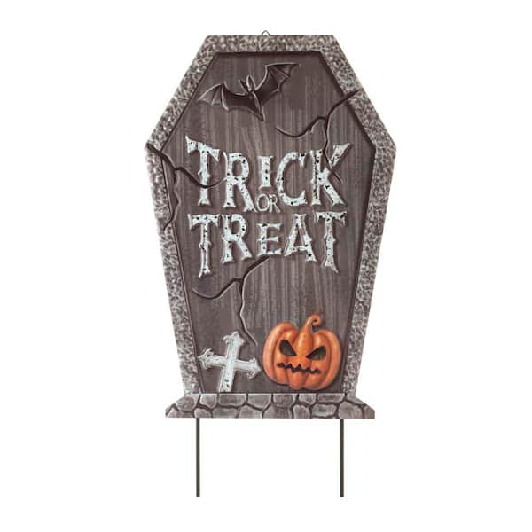 24 in. Tombstones Halloween Yard Stake Trick or Treat