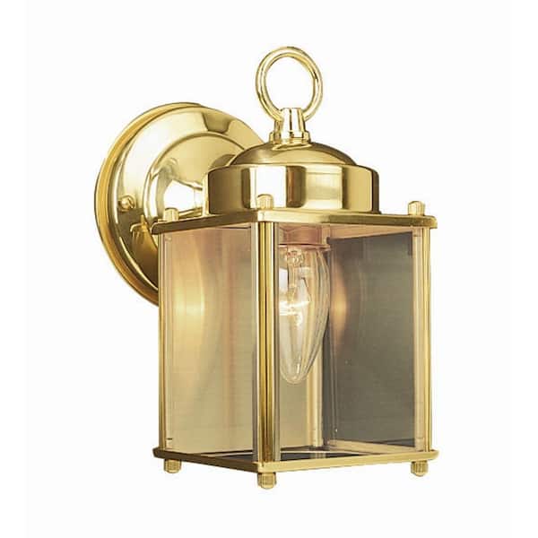 Design House Coach Polished Brass Outdoor Wall-Mount Downlight
