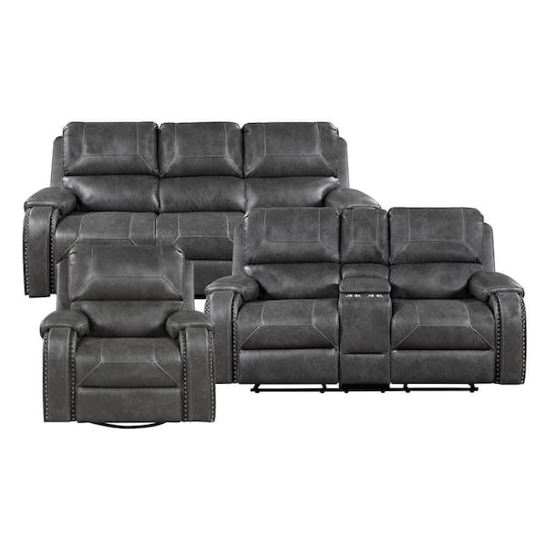 Lazzara Bianca 83 in. W. Pillow Top Arm Faux Leather Rectangle 3