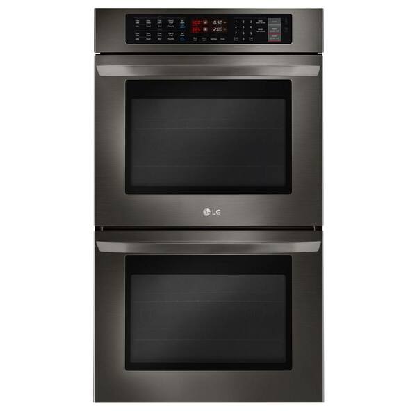 Lg Electronics 30 In Double Electric Wall Oven Self Cleaning With Convection And Easyclean Black Stainless Steel Lwd3063bd - Best 30 Inch Electric Double Wall Ovens