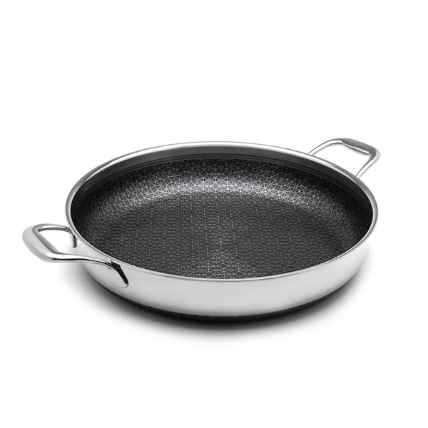Unbranded DiamondClad 14 in. Hybrid Stainless Steel Nonstick Frying Pan
