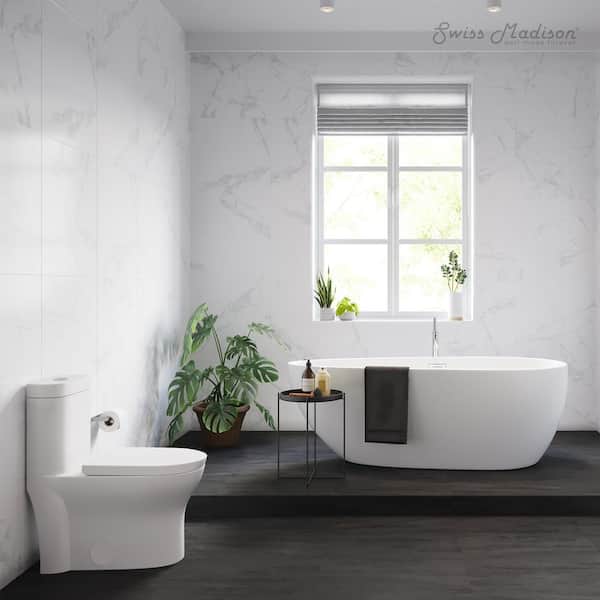 Swiss Madison Monaco 1-Piece 0.8/1.28 GPF Dual Flush Elongated
