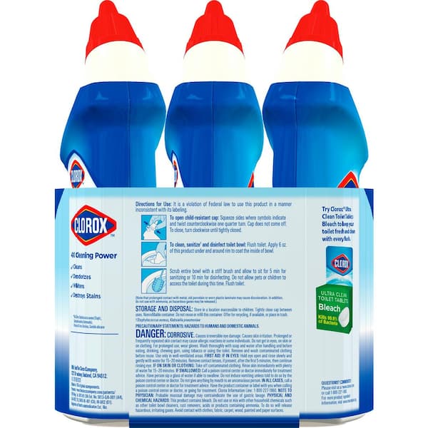 Clorox 24 oz. Rain Clean Toilet Bowl Cleaner with Bleach (3-Pack