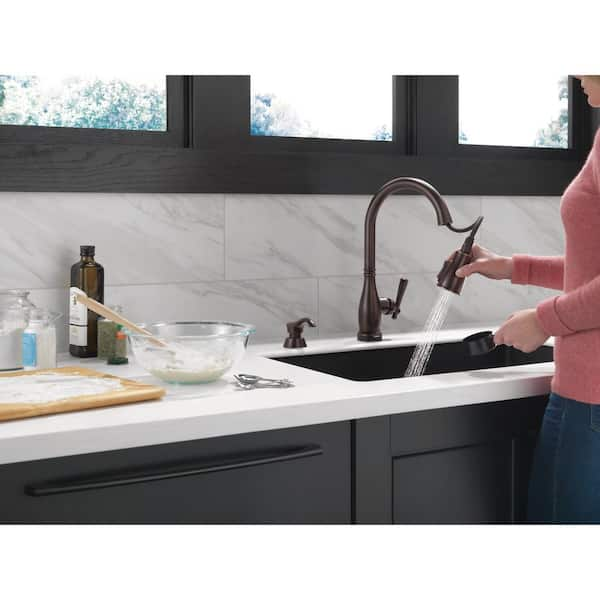 Delta Charmaine Single Handle Pull Down Sprayer Kitchen Faucet