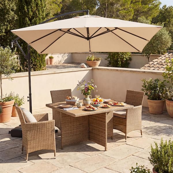 hanging patio umbrellas Summer SaleABCCANOPY Cantilever Umbrella Offset Umbrella 10FT Orange patio umbrella opens and closes with handle and cranks lift operation mechanism Pure Garden Offset 10' Aluminum
