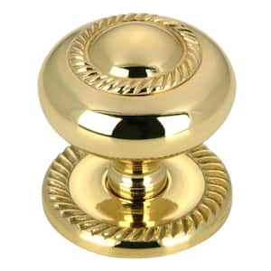 Huntingdon Collection 1-1/2 in. (38 mm) Brass Traditional Cabinet Knob