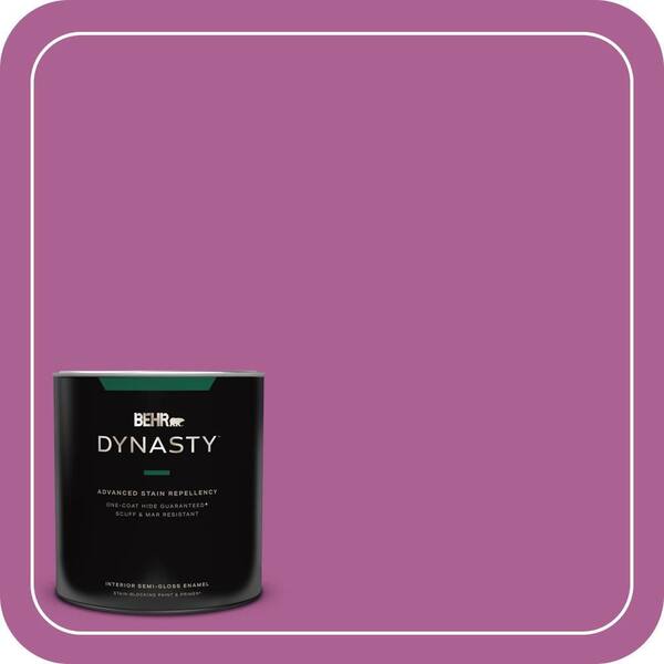 BEHR DYNASTY 1 qt. #680B-6 Exotic Bloom Semi-Gloss Enamel Interior Stain-Blocking Paint and Primer