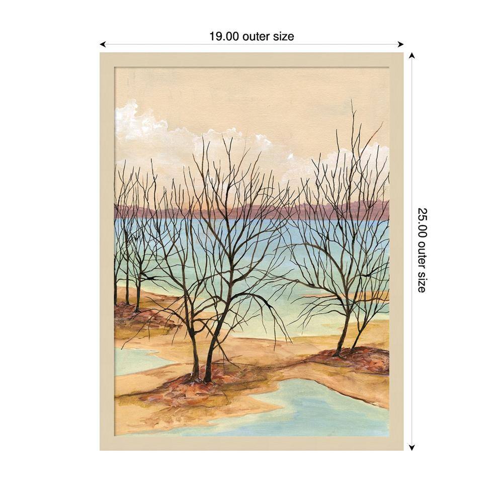Quiet Cove II Svelte Natural Framed Scenic Landscape Print