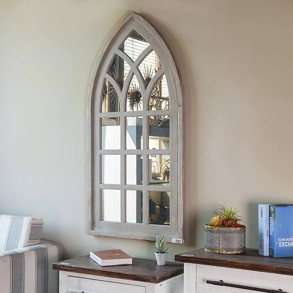 Winsome House Medium Irregular Gray Contemporary Mirror 23 6 In H X 47 24 W Wha303 The Home Depot - Window Mirror Wall Art Winsome House Medium Irregular Gray Contemporary Mirror 23 6 In H X 47 24 W Wha303 The Home Depot - Window Mirror Wall Art