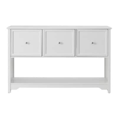 Bradstone 3 Drawer White Lateral File Cabinet