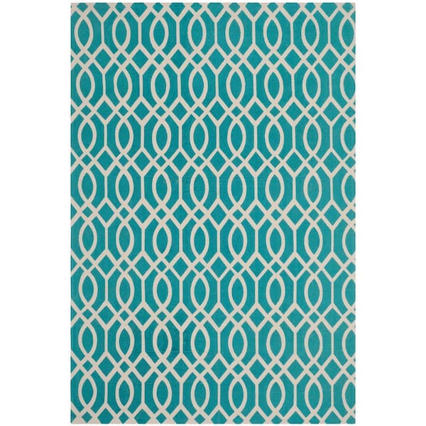 Safavieh Cedar Brook Light Teal/Ivory 7 ft. 3 in. x 9 ft. 3 in. Area Rug