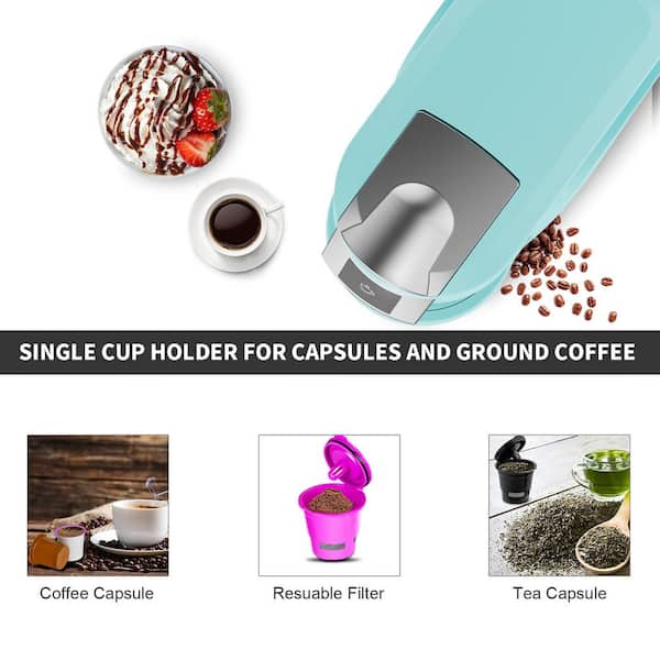  Single Serve Coffee Maker K Cup & Ground Coffee, One