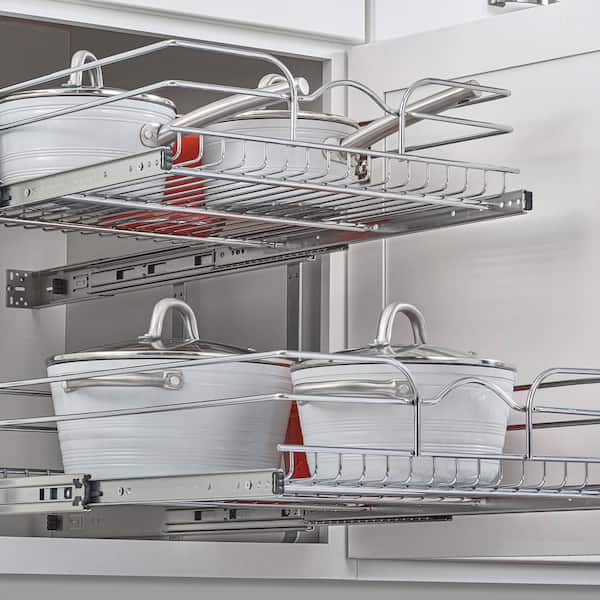 Household Standing 2 Tier Kitchen Multifunction Stainless Steel
