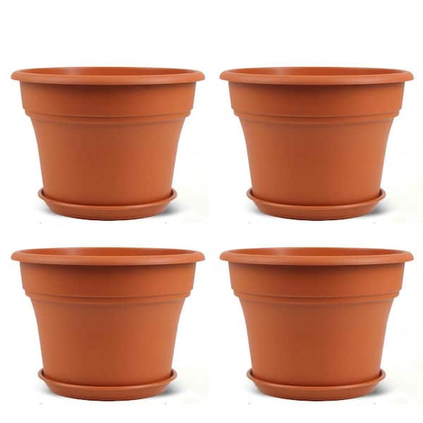 Plastic Indoor/Outdoor Planter (4 in. W x 3.3 in. H) 100-Pack L08TM8XVZD -  The Home Depot