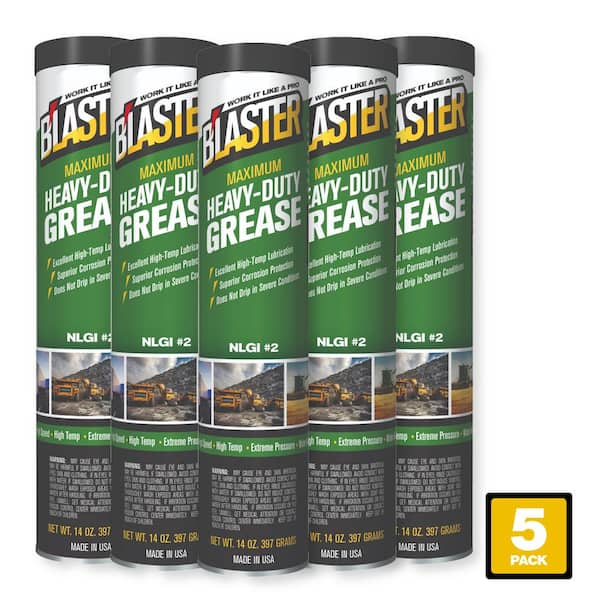 Blaster 14 oz. Maximum Heavy-Duty Grease Cartridge for Grease Gun (Pack of 5)