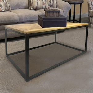 Industrial Reclaimed Wood Square Coffee Table