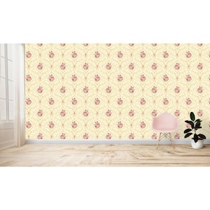 Annabelle Pink Cameo Wallpaper