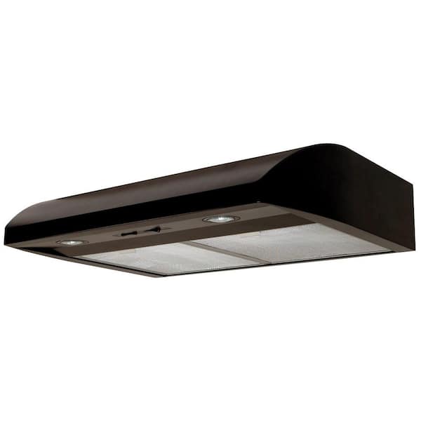 Air King Essence 30 in. Under Cabinet Convertible Range Hood with Light in Black