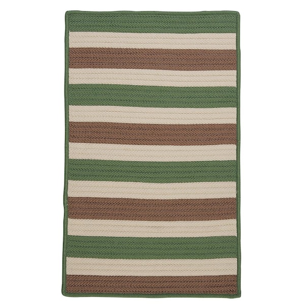 Home Decorators Collection Baxter Moss Stone Doormat 2 ft. x 3 ft. Braided Indoor/Outdoor Patio Area Rug