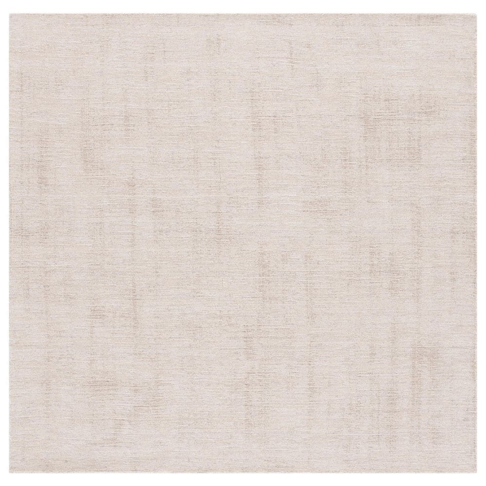 Mirage 6 ft. x 6 ft. Beige Solid Distressed Square Area Rug price history on PriceWatchPro