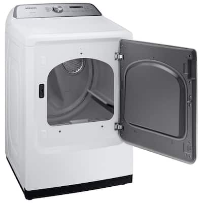 7.4 cu. ft. White Gas Dryer with Sensor Dry