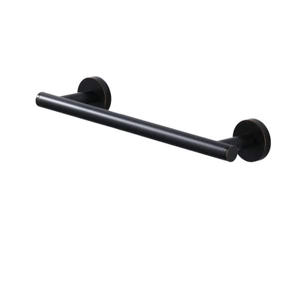 SUS 304 Stainless Steel 12 in. Wall Mounted Towel Bar Bath Hardware Accessory Single Towel Rod in Oil Rubbed Bronze