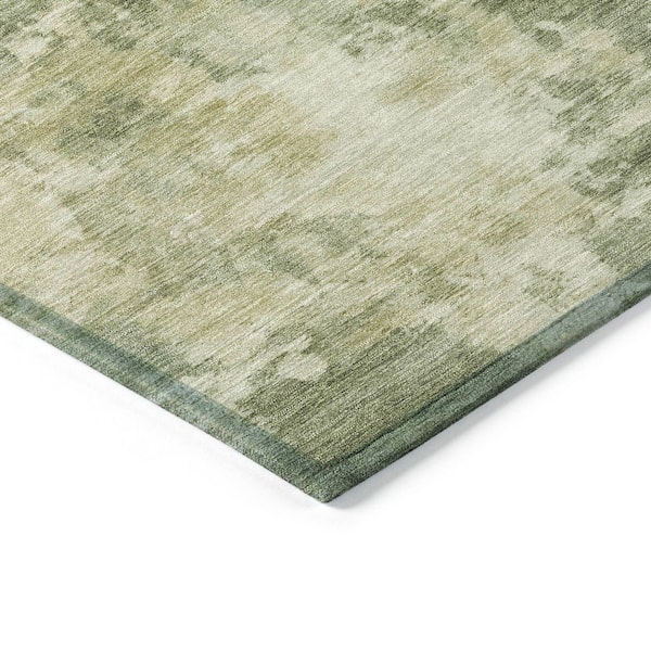 Chantille Machine Washable Indoor/Outdoor Abstract ACN2066 Sage 2 ft. 3 in. x 7 ft. 6 in. Runner Rug