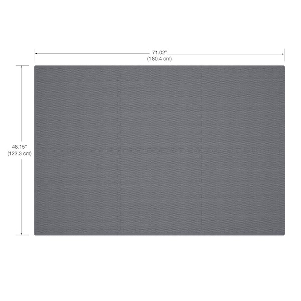 Norsk Gray 24 in. x 24 in. x 0.47 in. Foam Garage Flooring