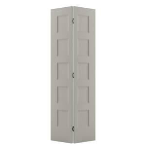 JELD-WEN 36 in. x 80 in. Colonist 6-Panel Light Gray Painted