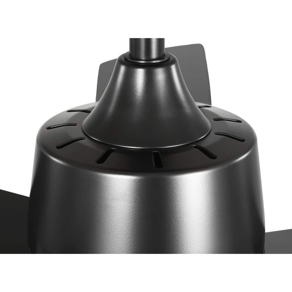 Tarsus 52" Matte Black Ceiling Fan with LED Light and Remote