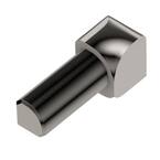 Rondec Polished Nickel Anodized Aluminum 1/4 in. x 1 in. Metal 90 Degree Inside Corner