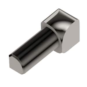 Rondec Polished Nickel Anodized Aluminum 3/8 in. x 1 in. Metal 90 Degree Inside Corner