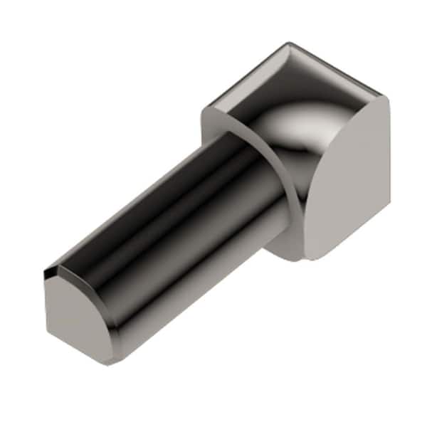 Schluter Rondec Polished Nickel Anodized Aluminum 5/16 in. x 1 in. Metal 90 Degree Inside Corner