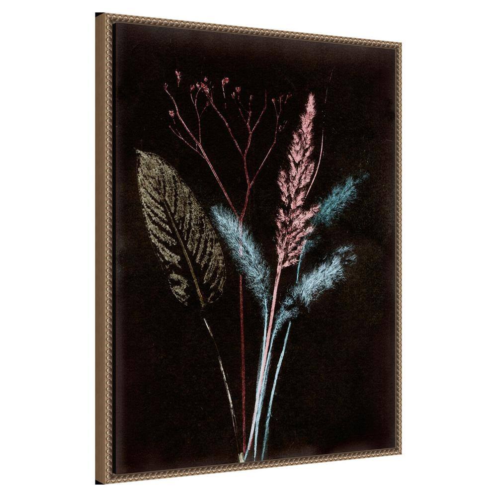 Modern Black and Multicolor Beaded Framed Canvas Wall Art