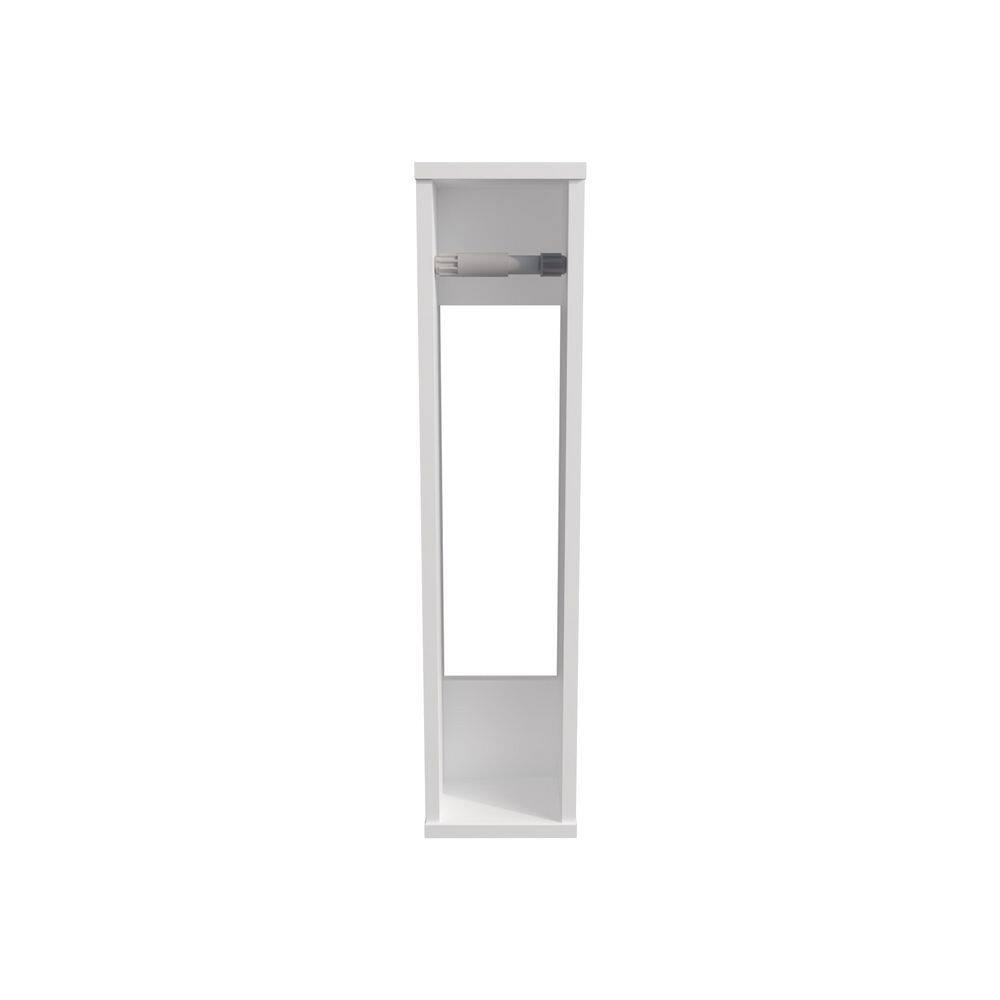 5.1 in. L x 6.5 in. W x 28 in. H Wall Mounted Particle Board Toilet Paper Holder in White price history on PriceWatchPro