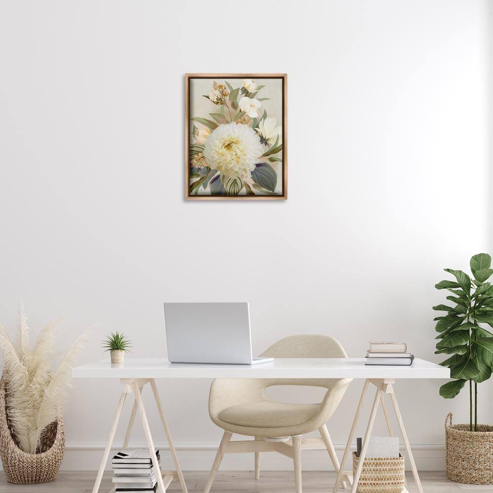 Elegant Dahlia Bundle by House Fenway Brown Floater Frame Nature Graphic Art Print 21 in. x 17 in. price history on PriceWatchPro